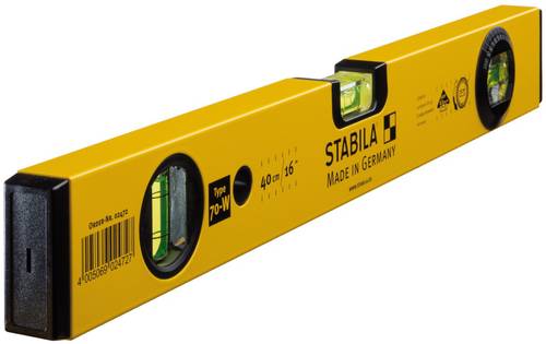 Stabila Type 70W 2472 Leichtmetall-Wasserwaage 40cm Stabila Type 70W 2472 Leichtmetall-Wasserwaage 40cm von Stabila