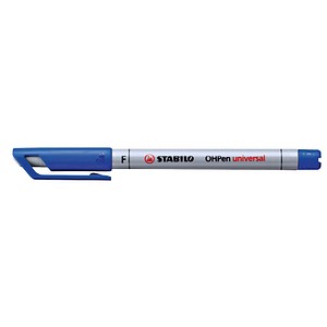 10 STABILO OHPen universal Folienstifte blau 0,7 mm non-permanent von Stabilo
