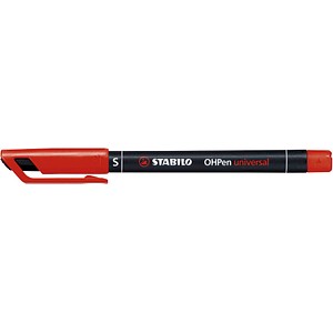 10 STABILO OHPen universal Folienstifte rot 0,4 mm permanent von Stabilo