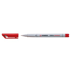 10 STABILO OHPen universal Folienstifte rot 0,7 mm non-permanent von Stabilo