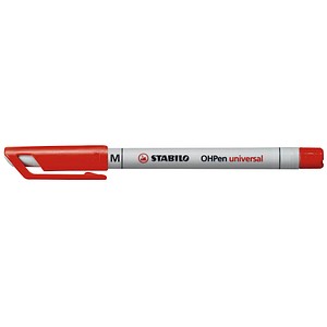 10 STABILO OHPen universal Folienstifte rot 1,0 mm non-permanent von Stabilo