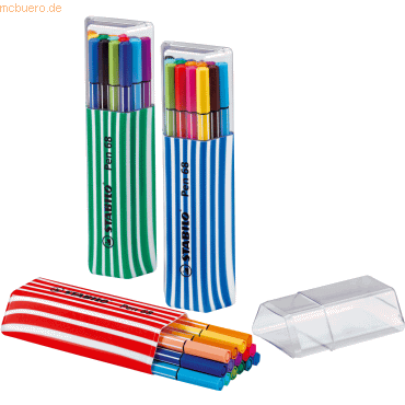 10 x Stabilo Fasermaler Pen 68 Single Pack Kunststoff-Box mit 15 Stift 10 x Stabilo Fasermaler Pen 68 Single Pack Kunststoff-Box mit 15 Stift von Stabilo