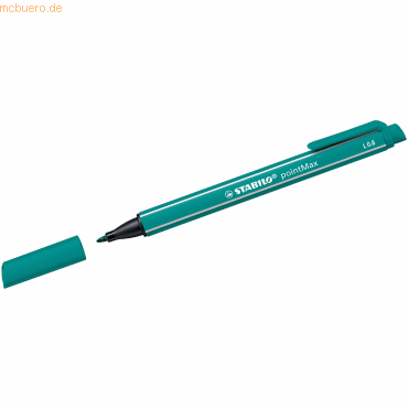 10 x Stabilo Filzschreiber pointMax 0,8 mm türkisblau 10 x Stabilo Filzschreiber pointMax 0,8 mm türkisblau von Stabilo