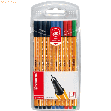 10 x Stabilo Fineliner point 88 Etui mit 10 Stiften 10 x Stabilo Fineliner point 88 Etui mit 10 Stiften von Stabilo