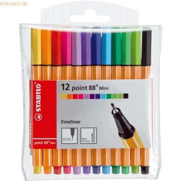 10 x Stabilo Fineliner point 88 Mini Etui mit 12 Stiften 10 x Stabilo Fineliner point 88 Mini Etui mit 12 Stiften von Stabilo