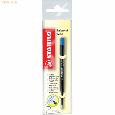 10 x Stabilo Kugelschreibermine Ballpoint Refill 0,5 mm blau 10 x Stabilo Kugelschreibermine Ballpoint Refill 0,5 mm blau von Stabilo