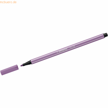 10 x Stabilo Premium-Filzstift Pen 68 grauviolett von Stabilo