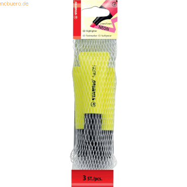 10 x Stabilo Textmarker Neon gelb Netz mit 3 Stiften 10 x Stabilo Textmarker Neon gelb Netz mit 3 Stiften von Stabilo