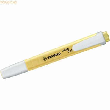 10 x Stabilo Textmarker swing cool Pastel Edition pudriges Gelb von Stabilo