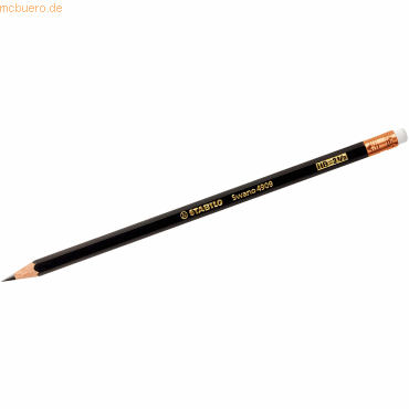 12 x Stabilo Bleistift Swano HB mit Radierer schwarz 12 x Stabilo Bleistift Swano HB mit Radierer schwarz von Stabilo