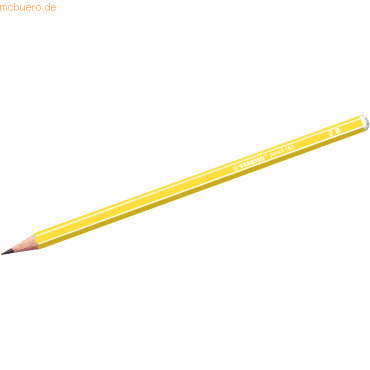 12 x Stabilo Schulbleistift sechskant pencil 160 2B gelb von Stabilo