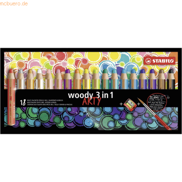 2 x Stabilo Multitalent-Stift woody 3 in 1 Arty Etui VE=18 Farben 2 x Stabilo Multitalent-Stift woody 3 in 1 Arty Etui VE=18 Farben von Stabilo