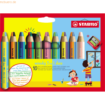 5 x Stabilo Farbstift woody 3 in 1 duo EO882/10-2 sortiert 10 Stück +S 5 x Stabilo Farbstift woody 3 in 1 duo EO882/10-2 sortiert 10 Stück +S von Stabilo