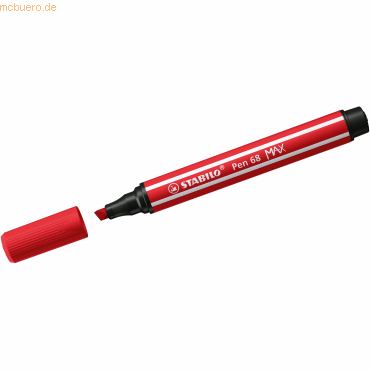 5 x Stabilo Fasermaler Pen 68 Max Keilspitze karminrot 5 x Stabilo Fasermaler Pen 68 Max Keilspitze karminrot von Stabilo