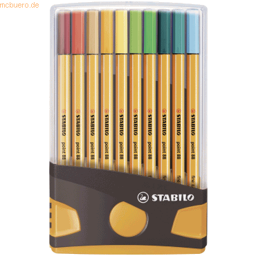 5 x Stabilo Feinschreiber Fineliner point 88 ColorParade VE=20 Farben von Stabilo