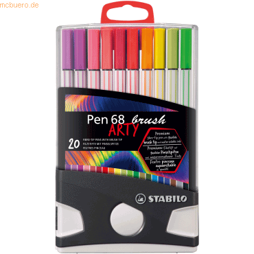 5 x Stabilo Filzstift Pen 68 brush ColorParade Arty VE=20 Stifte 5 x Stabilo Filzstift Pen 68 brush ColorParade Arty VE=20 Stifte von Stabilo