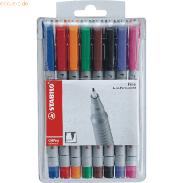 Stabilo Folienschreiber OHPen F non-permanent VE=8 Stück sortiert Stabilo Folienschreiber OHPen F non-permanent VE=8 Stück sortiert von Stabilo