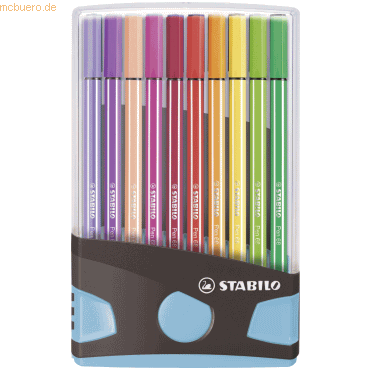 5 x Stabilo Premium-Filzstift Pen 68 ColorParade anthrazit/hellblau VE 5 x Stabilo Premium-Filzstift Pen 68 ColorParade anthrazit/hellblau VE von Stabilo