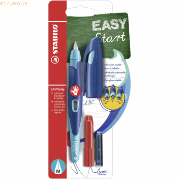 5 x Stabilo Schulfüller Easybirdy M Rechtshand mitternachtblau/azur 5 x Stabilo Schulfüller Easybirdy M Rechtshand mitternachtblau/azur von Stabilo
