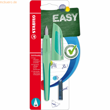 5 x Stabilo Schulfüller Easybuddy Pastel M Hauch von Minzgrün Blisterk 5 x Stabilo Schulfüller Easybuddy Pastel M Hauch von Minzgrün Blisterk von Stabilo