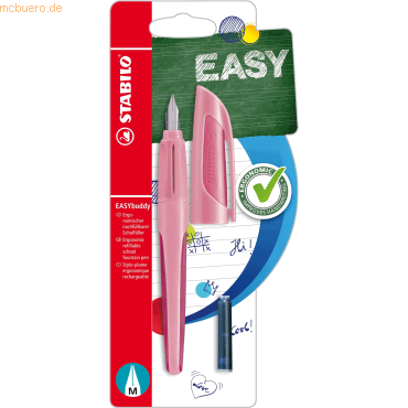 5 x Stabilo Schulfüller Easybuddy Pastel M rosiges Rouge 5 x Stabilo Schulfüller Easybuddy Pastel M rosiges Rouge von Stabilo