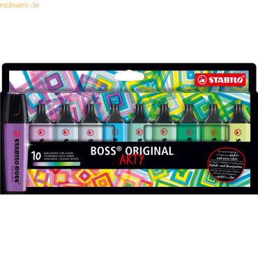 5 x Stabilo Textmarker Boss Original Etui -Arty- sortiert Etui VE=10 S 5 x Stabilo Textmarker Boss Original Etui -Arty- sortiert Etui VE=10 S von Stabilo