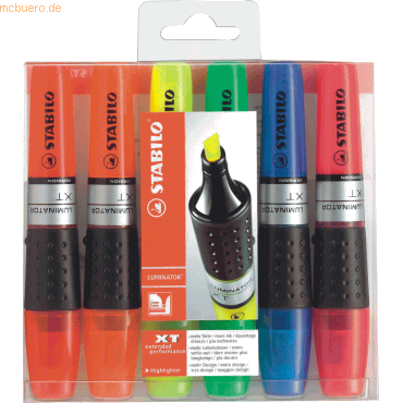 5 x Stabilo Textmarker boss luminator 6er Etui sortiert 5 x Stabilo Textmarker boss luminator 6er Etui sortiert von Stabilo