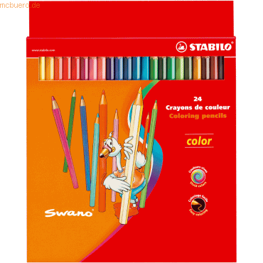 6 x Stabilo Buntstift color Kartonetui mit 24 Stiften von Stabilo