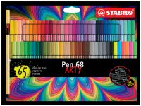 Fiberpen Stabilo Pen 68 Arty med 65 stk. ass. farver von Stabilo
