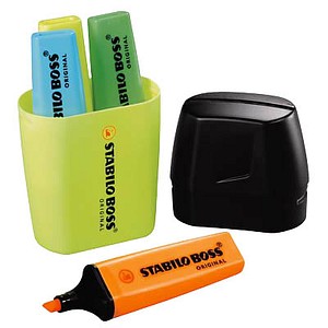 STABILO BOSS ORIGINAL Textmarker farbsortiert, 4 St. von Stabilo