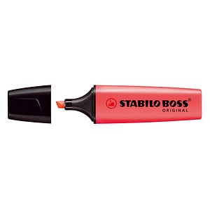 STABILO BOSS ORIGINAL Textmarker rot, 1 St. von Stabilo