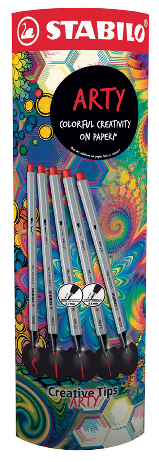 STABILO Creative Tips ARTY BLACK / SHADING, Etui-Display STABILO Creative Tips ARTY BLACK / SHADING, Etui-Display von Stabilo