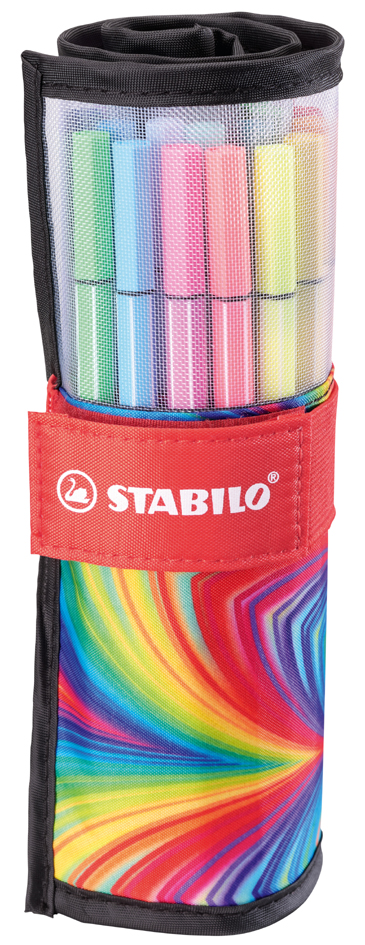 STABILO Fasermaler Pen 68, 25er Rollerset ARTY Edition von Stabilo