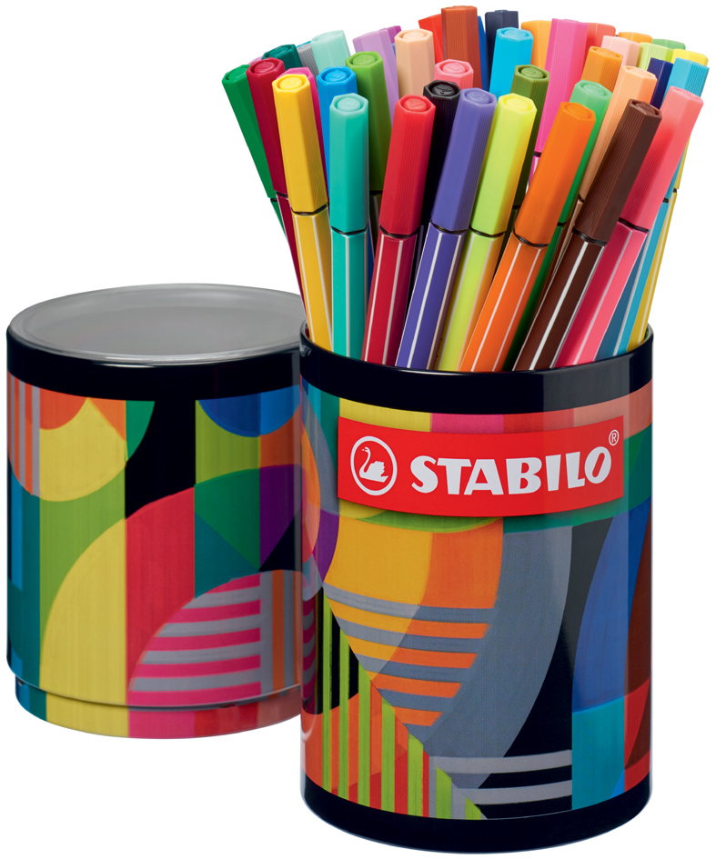 STABILO Fasermaler Pen 68, 45er Metalldose ARTY von Stabilo