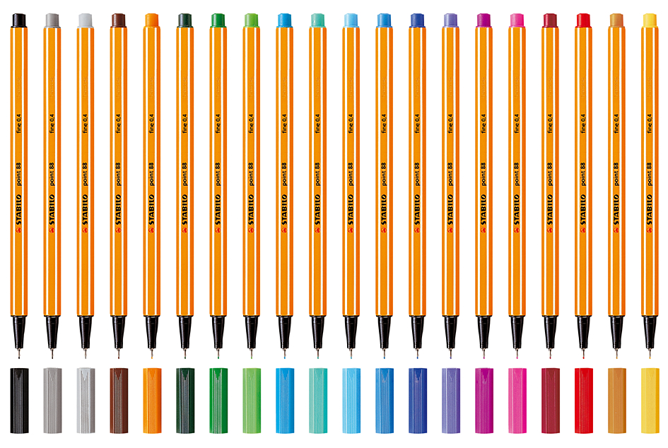 STABILO Fineliner point 88, gelbrot STABILO Fineliner point 88, gelbrot von Stabilo