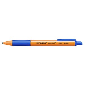STABILO Kugelschreiber pointball orange Schreibfarbe blau, 1 St. von Stabilo