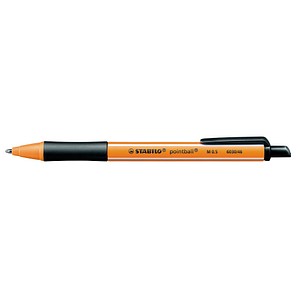 STABILO Kugelschreiber pointball orange Schreibfarbe schwarz, 1 St. von Stabilo