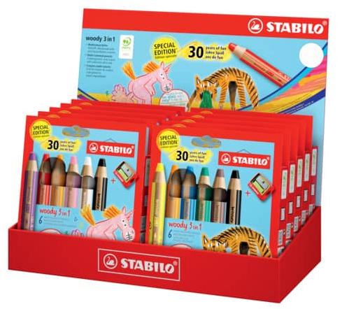 STABILO Multitalentstift woody 3 in 1, Display 30 Jahre Spaß STABILO Multitalentstift woody 3 in 1, Display 30 Jahre Spaß von Stabilo