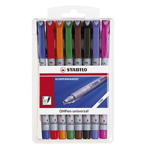 STABILO OHPen Folienstifte-Set farbsortiert 8 St. von Stabilo