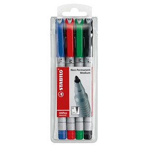 STABILO OHPen universal Folienstifte-Set farbsortiert non-permanent 4 St. STABILO OHPen universal Folienstifte-Set farbsortiert non-permanent 4 St. von Stabilo