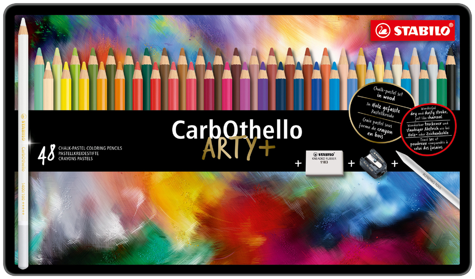 STABILO Pastellkreidestift CarbOthello ARTY+, 24er Etui von Stabilo