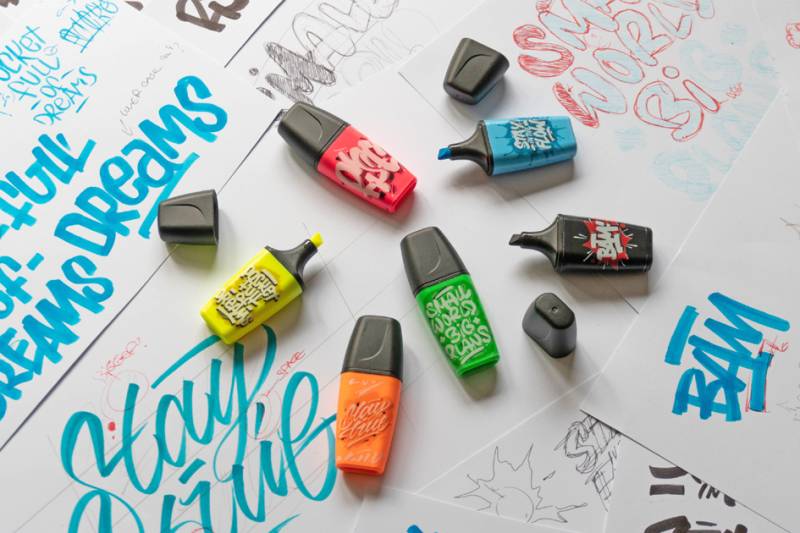 STABILO Textmarker BOSS MINI by Snooze One, 5er Etui von Stabilo