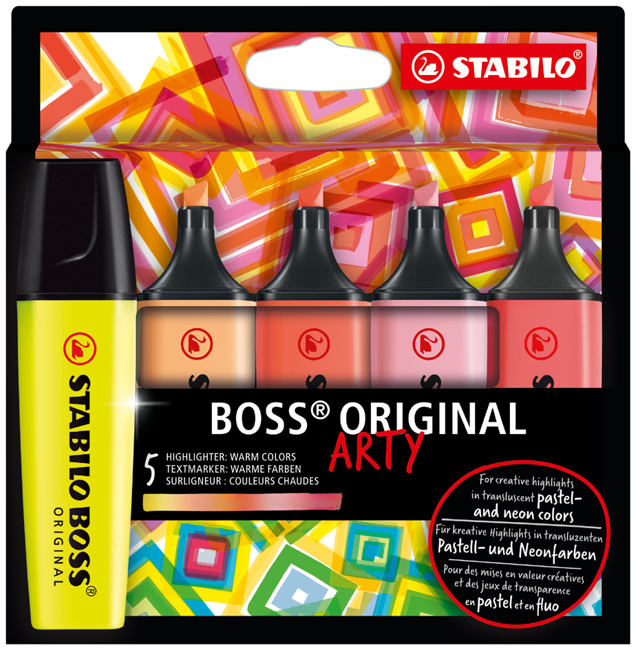 STABILO Textmarker BOSS ORIGINAL, 10er Kartonetui ARTY STABILO Textmarker BOSS ORIGINAL, 10er Kartonetui ARTY von Stabilo