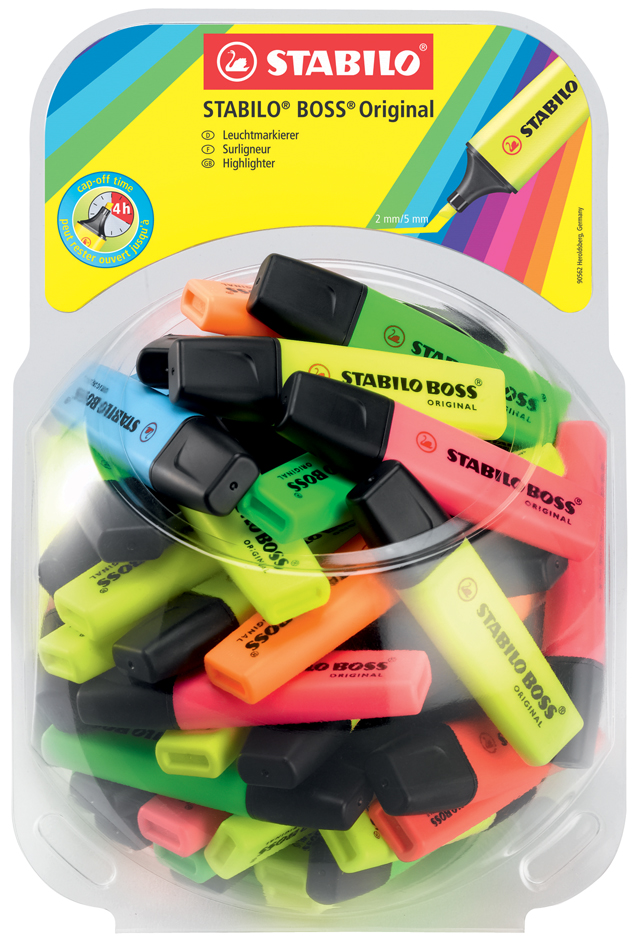 STABILO Textmarker BOSS ORIGINAL, 60er Bonbonglas STABILO Textmarker BOSS ORIGINAL, 60er Bonbonglas von Stabilo