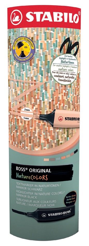 STABILO Textmarker BOSS ORIGINAL NatureCOLORS, 60er Display STABILO Textmarker BOSS ORIGINAL NatureCOLORS, 60er Display von Stabilo