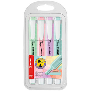 STABILO swing cool Pastel Textmarker farbsortiert, 4 St. von Stabilo