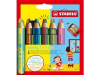 STABILO woody 3 in 1 duo, Mehrfarbig, 6 Stück(e) von Stabilo