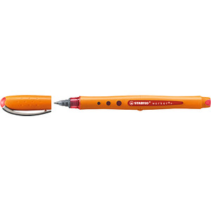 STABILO worker®+ Tintenroller orange 0,3 mm, Schreibfarbe: rot, 1 St. von Stabilo