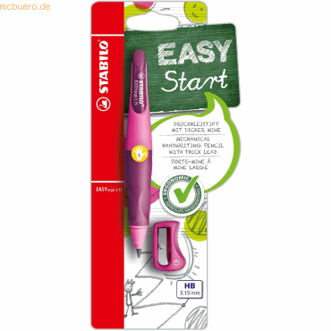 Stabilo Druckbleistift Easyergo zum Schreibenlernen 3.15 pink/lila von Stabilo
