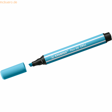 Stabilo Fasermaler Pen 68 Max Keilspitze azurblau von Stabilo